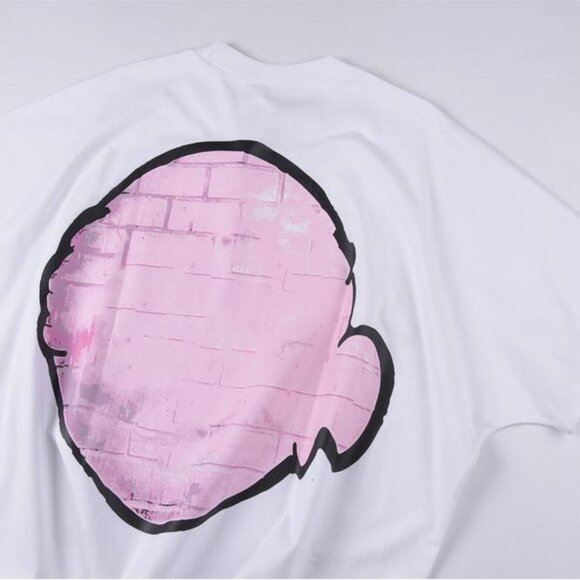 Billionaire Studios Quirky Pink Brick Face T Shirt - Picture 3 of 5